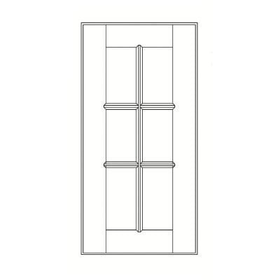 Cabinets, GHI Frontier Shaker GHI Arcadia White Shaker Mullion Door 15W X 30H