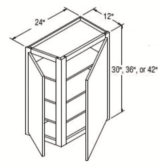 Cabinets, GHI Mojave Shaker Wall-Cabinet-WAC30-WAC36-WAC42-