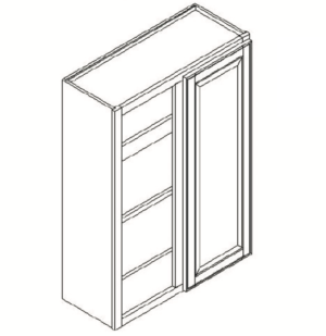 GHI Arcadia White Shaker Wall Cabinet 27W X 30H