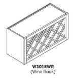 Forevermark Greystone Shaker Wine Rack Cabinet 30W X 18H