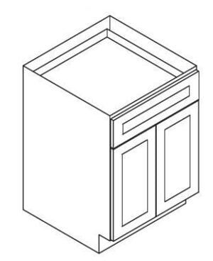 Forevermark Gramercy White Base Cabinet 27W X 34-1/2H