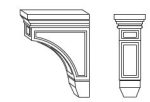 Forevermark Uptown White Corbels & Appliques 3W X 9H