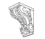 Forevermark Gramercy White Corbels & Appliques 5W X 10H