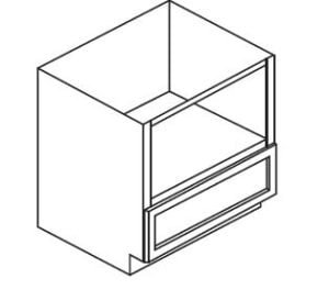 Forevermark Gramercy White Microwave Base Cabinet GW-B30MW (30”W)