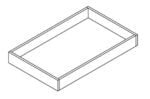 Forevermark Uptown White Roll Out Tray 11W X 2-7/8H