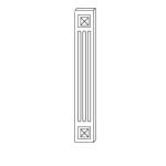 Forevermark Uptown White Decorative Wall Filler 3W X 30H