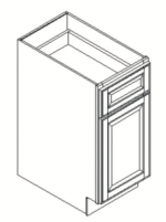 Feather Lodge Newport White Base Cabinet 12W X 34-1/2H