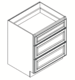 Feather Lodge Newport White Drawer Pack Cabinet 15W X 34-1/2H