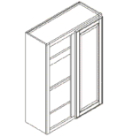Feather Lodge Newport White Wall Cabinet 27W X 30H