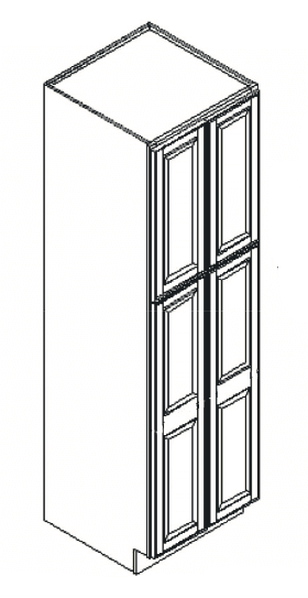 Cabinets, GHI Newport White Feather Lodge Newport White Wall Pantry Cabinet 24W X 90H