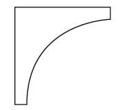 Forevermark Cinnamon Glaze Corner Molding 3/4W X 3/4H