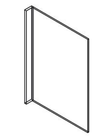 Forevermark Cinnamon Glaze Refrigerator End Panel 24W X 96H