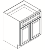 GHI Arcadia White Shaker Base Cabinet 24W x 34.5H x 24D