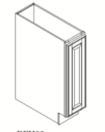 GHI Arcadia White Shaker Base Cabinet 9W X 34.5H
