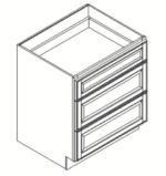 GHI Arcadia White Shaker Drawer Pack Cabinet 15W x 34.5H x 24D