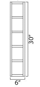 Forevermark Wall Cubes Cabinet 6" by 30"