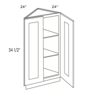 Cabinets, Cubitac Dover Latte Base-Angle-Cabinet-BAC24FH-