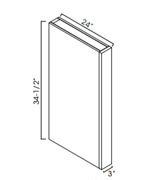 Forevermark Petit Brown Column Box Base 3W X 34-1/2H