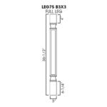 Decor Legs And Pilasters 3W X 36-1/2H