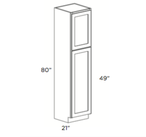 Cabinets, Cubitac Dover Shale Linen-Cabinet-VL1821X80-