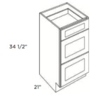 Forevermark Lait Grey Shaker Vanity Drawer Pack 12W X 34-1/2H