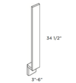 Forevermark Vista White Shaker Base Filler 3W X 34-1/2H
