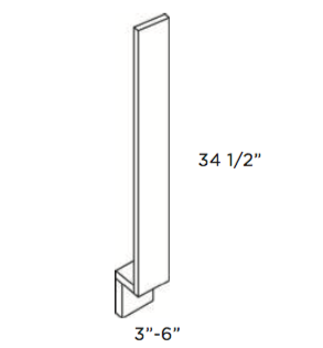 Forevermark Townsquare Grey Base Filler 3W X 34-1/2H