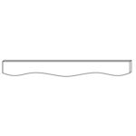 Forevermark Ice White Shaker Valance 48W X 4-5/8H