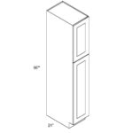 Forevermark Vista White Shaker Wall Pantry Cabinet 15W X 96H