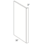 Forevermark Vista White Shaker Refrigerator End Panel 30W X 96H