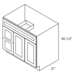 Forevermark Ice White Shaker Vanity 36W X 34-1/2H