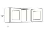 Forevermark Vista White Shaker Wall Cabinet 24W X 15H