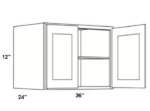 Forevermark Vista White Shaker Wall Cabinet 36W X 12H X 24D