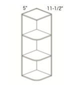 Forevermark Vista White Shaker Wall End Shelf Cabinet 5W X 30H