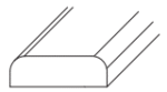 Forevermark Ice White Shaker Batten Molding 1/4W X 3/4H X 96L
