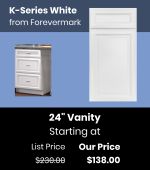 Forevermark K-Series White Vanity