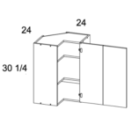 US Cabinet Depot Easy Reach Wall Corner Cabiner