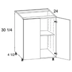 US Cabinet Depot Torino Dark Wood 30 W Full Height Two Door Base