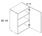 US Cabinet Depot One Door Wall Cabinet