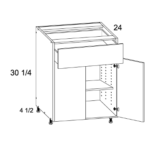US Cabinet Depot One Drawer Two Door Base Cabinet
