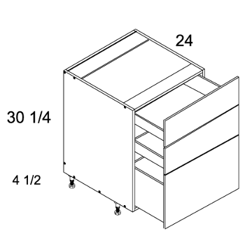 Cabinets, US Cabinet Depot Palermo Gloss White US Cabinet Depot Three Drawer Base Cabinet