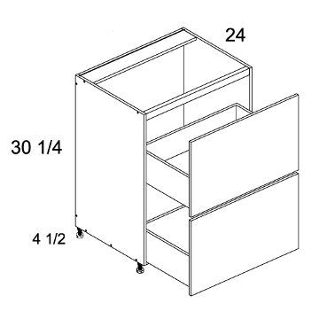 US Cabinet Depot Two Drawer Range Base