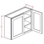 US Cabinet Depot 30 High Wall Double Door Cabinet