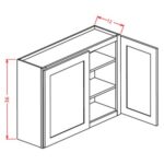 US Cabinet Depot 36 High Wall Double Door Cabinet