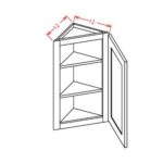 US Cabinet Depot Angle Wall Cabinet