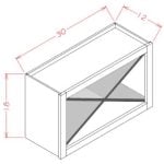 US Cabinet Depot X Wine Rack Cabinet