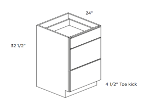 Cubitac ADA Compliant Drawer Base Vanity Cabinet