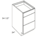 Forevermark Greystone Shaker Drawer Pack Cabinet 15W X 34-1/2H