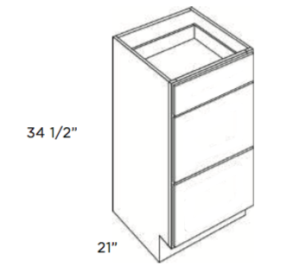 Cubitac Vanity Drawer Base Cabinet VBD1221 or VDB1521 or VDB1821