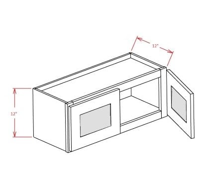 Cabinets, US Cabinet Depot Torrance Dove cabinets-us-cabinet-depot-torrance-dove-glass-door-wall-cabinet-with-finished-interior-glass-not-included-U-TD-W3612GD